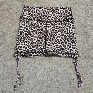 ZYIA Leopard Print Athletic Shorts